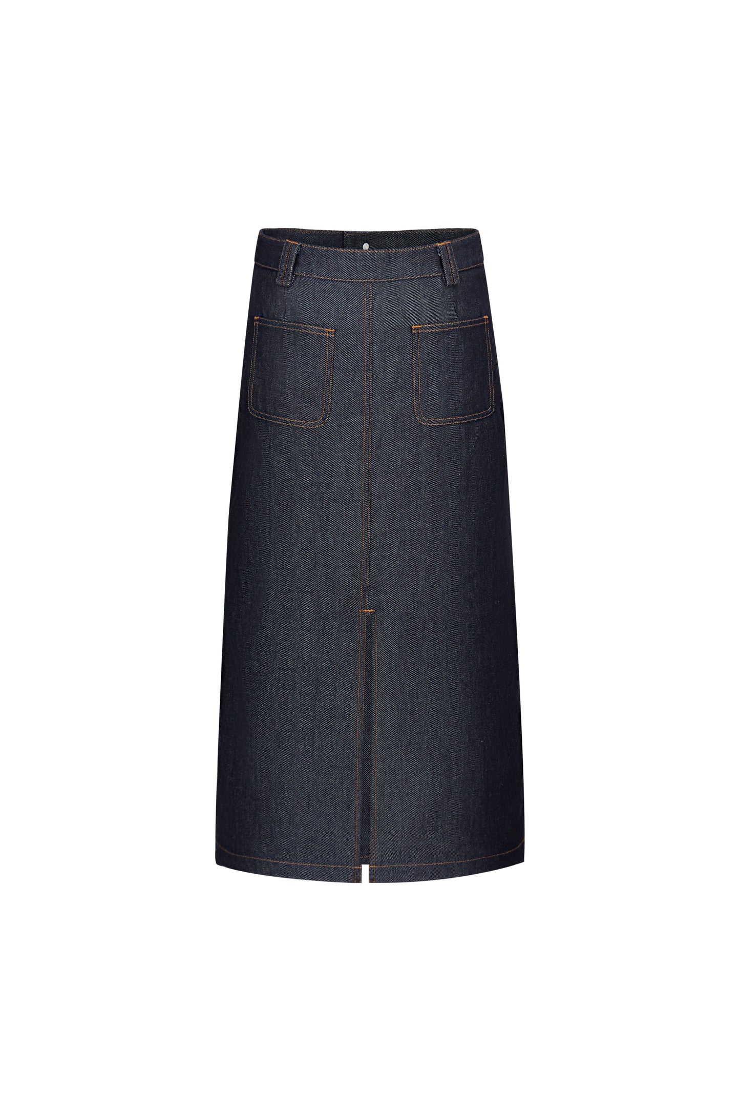 Lyra Reversible Raw Tencel Denim Skirt