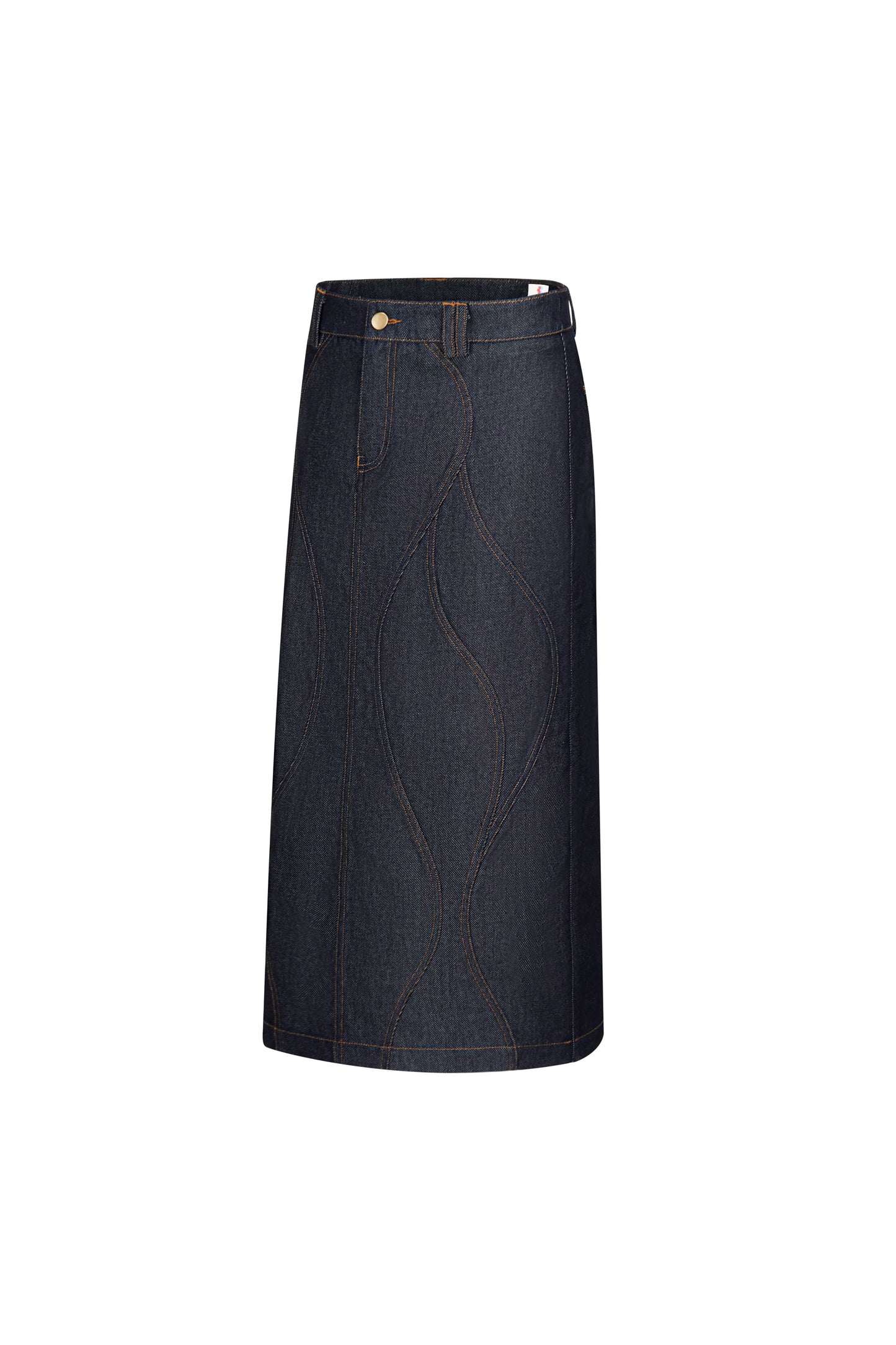 Lyra Reversible Raw Tencel Denim Skirt