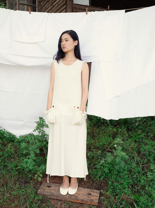 Filedline Silk Jersey Dress - 100% Silk Noil