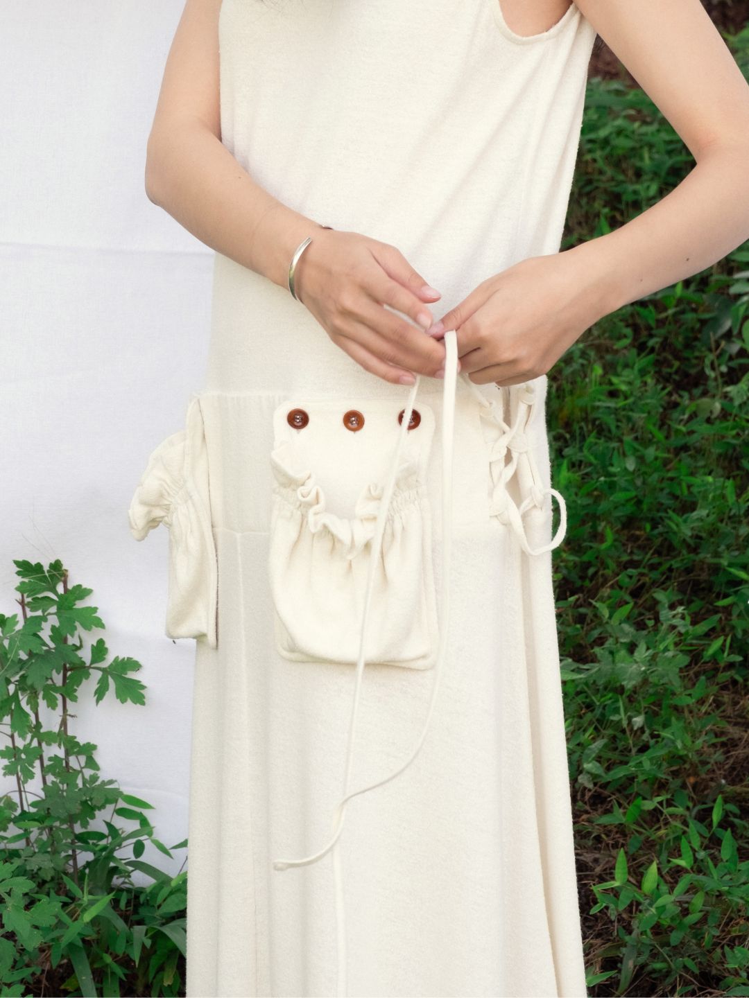 Filedline Silk Jersey Dress - 100% Silk Noil