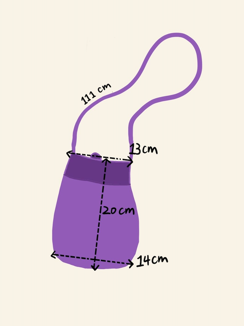 Soft Haze Pouch - 100% cotton | Botanically dyed hand-knitted