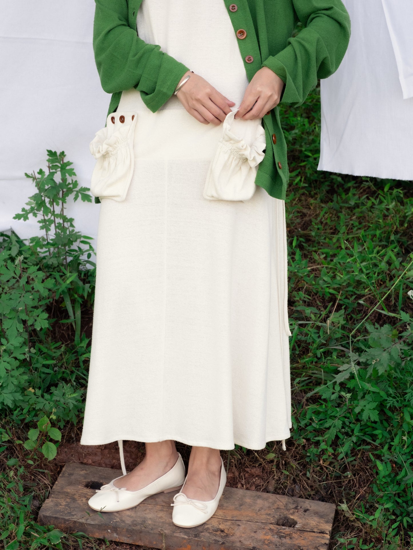 Filedline Silk Jersey Dress - 100% Silk Noil