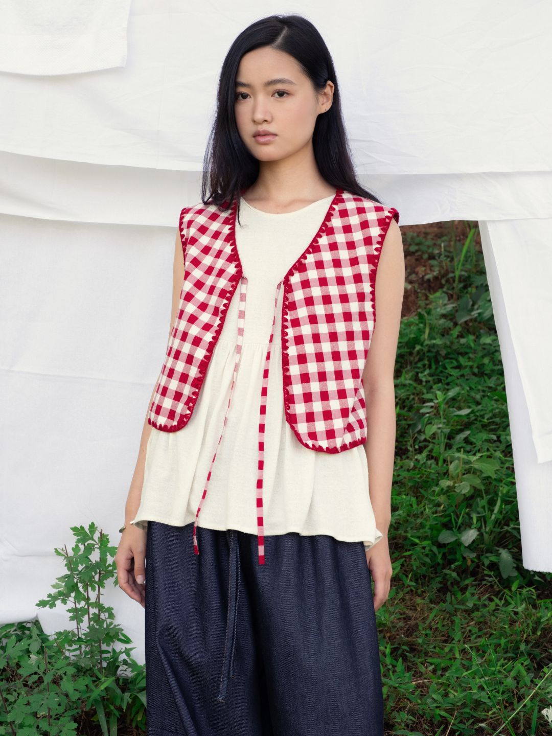 Gable Vest - Cotton&Silk