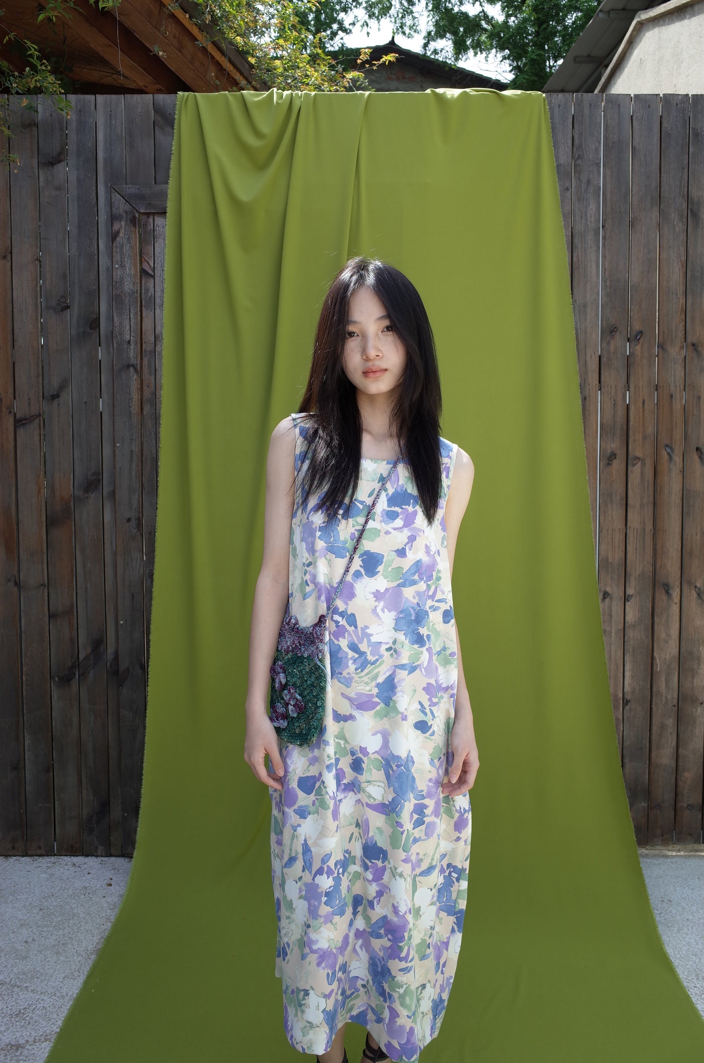 Soft Haze Pouch - 100% cotton | Botanically dyed hand-knitted