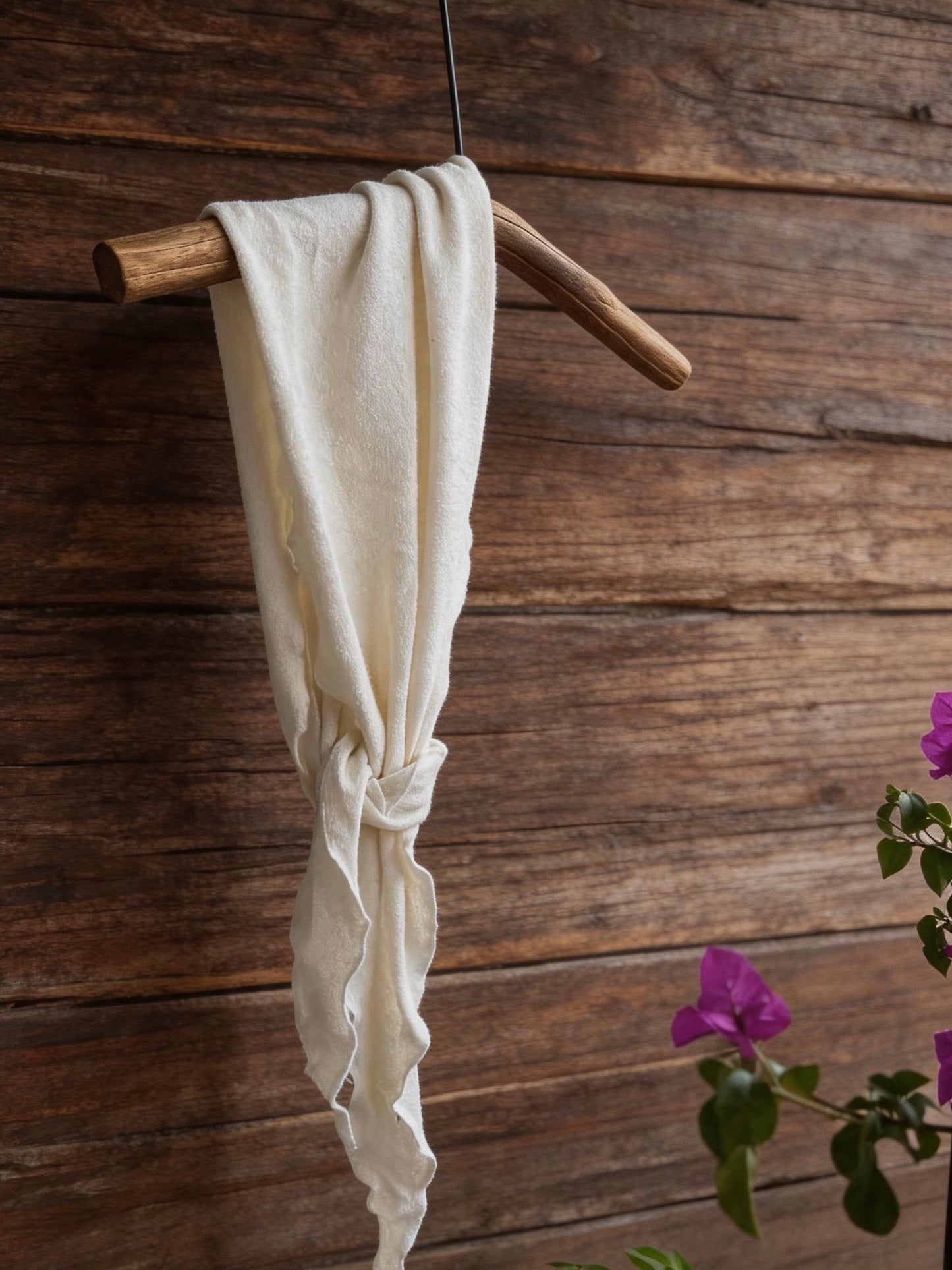 Knot Scarf - 100%Silk Noil